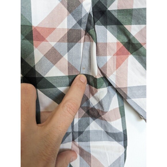 Cos Shirt Womens 8 Green Button Down Short Sleeve Casual Lightweight Preppy Top - Picture 12 of 12